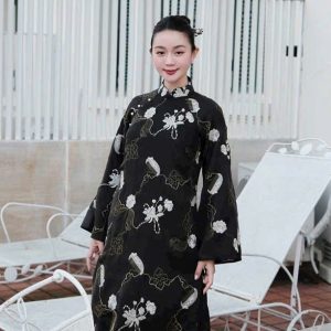 Áo Dài Cách Tân Vân Hoa 3D Hiện Đại
