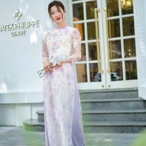 Áo Dài Cách Tân Voan Tơ Pastel Ngọt Ngào